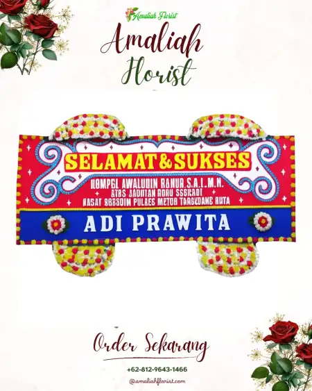 Papan Bunga Ucapan Selamat Yuko