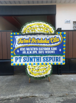 Papan Bunga Duka di Yuko