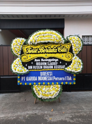 Papan Bunga Duka di Yuko